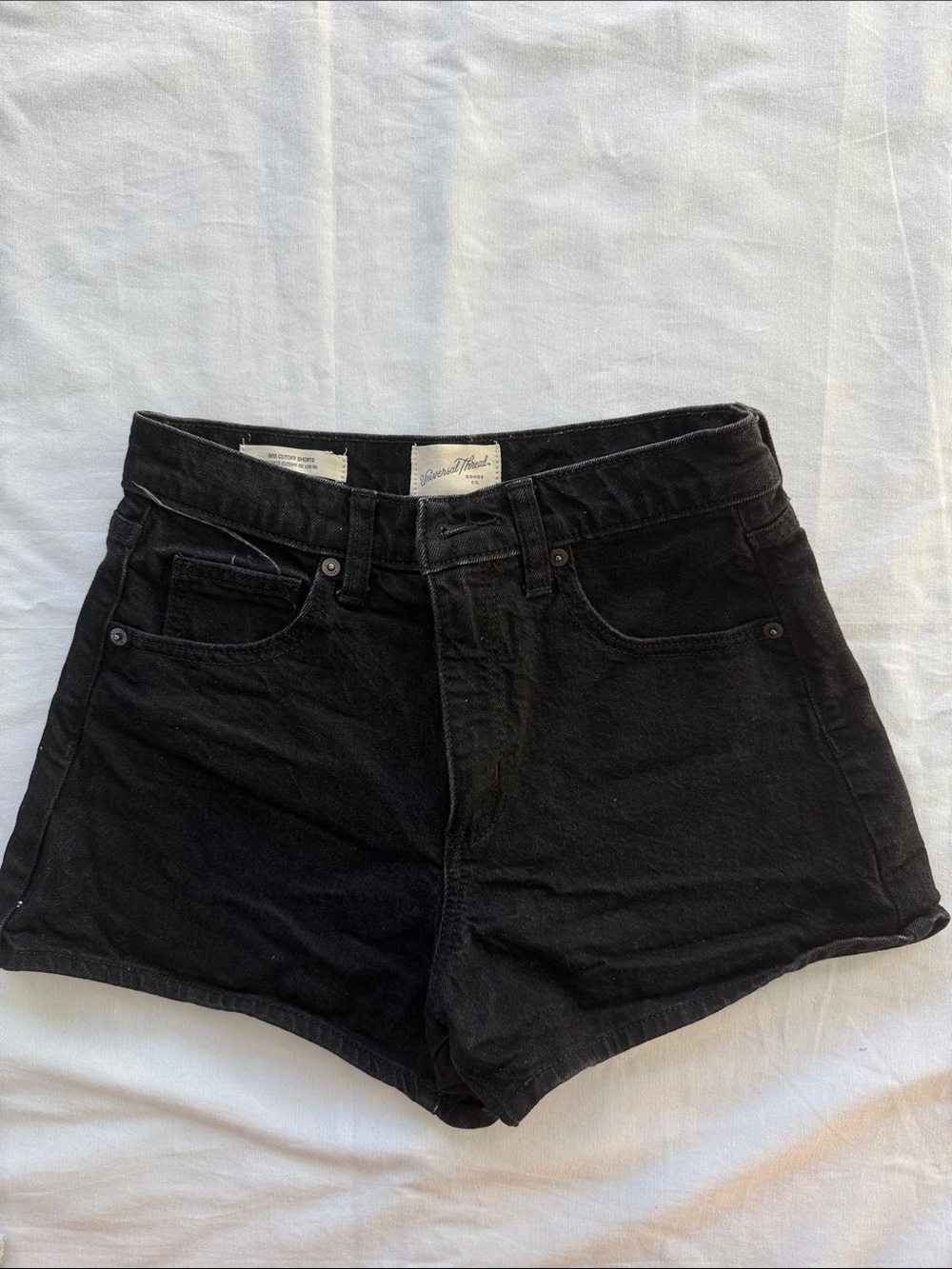 Universal Thread 90s Black High-Rise Denim Shorts